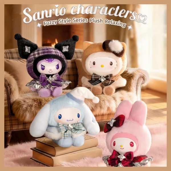 (際洋盲盒)SANRIO CHARACTERS 絨絨格調系列毛絨捏捏樂